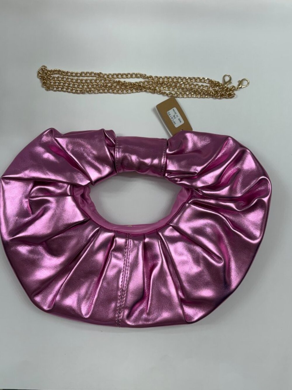 Metallic Puffy Crecsent Half-Moon - Handbag / Purse - Various Colors - NWT - Picture 10 of 16